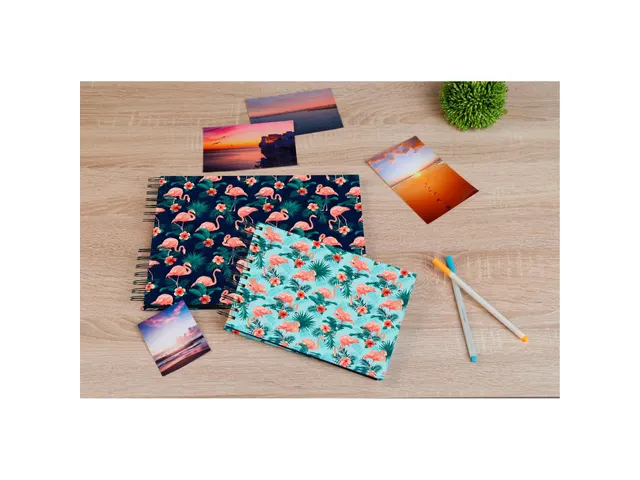 Fotoalb spiraal 50p. wit 32x22cm FLAMINGO