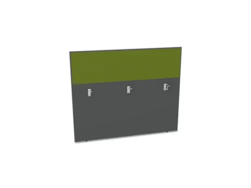 baliepaneel bureau aanbouw achter MS-donkergrijs BN7048-groen 1400mm
