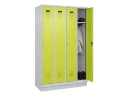 locker,HxBxD 1950x1200x500mm,4vak,vak B 300mm,cil.-slot,sokkel