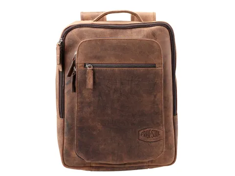 rugzak Pride and Soul Jester bruin leder 12 inch