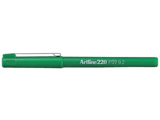 Fineliner Artline 220 rond super fijn groen - 1