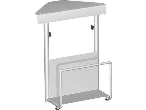 CPU-houder,v. balie,HxB 470-520x125-225mm