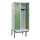 locker met bank,HxBxD 2120x800x815mm,2vak,vak B 400mm,draaigrendel