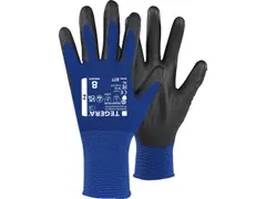 Tegera 877 precisiehandschoenen, blauw/zwart, maat 6, per 6 paar