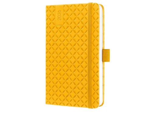 Weekagenda Flair A6 2026 (NL/FR/EN/DU) Mango Yellow Hardcover