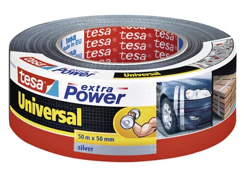 Plakband Tesa 50mmx50m extra Power grijs