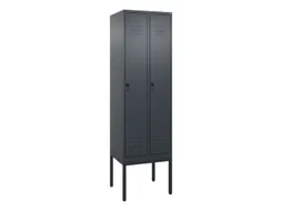 locker,HxBxD 2120x600x500mm,2vak,vak B 300mm,draaigrendel