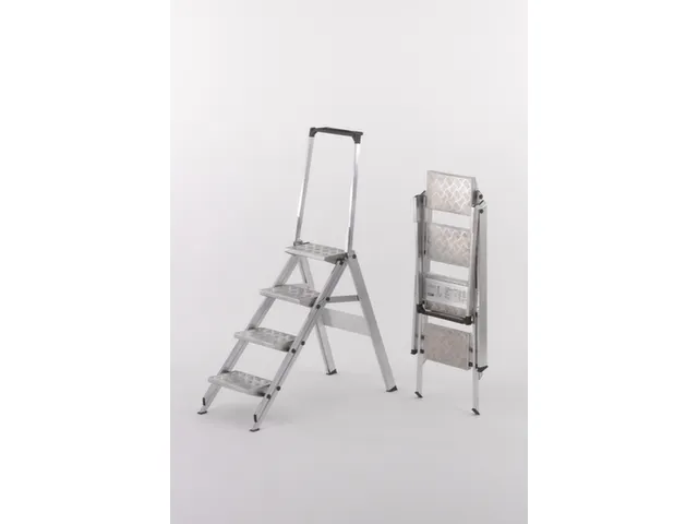 Veiligheids-vouwtrap Aluminium Platform 4treden Beugel Traanplaat