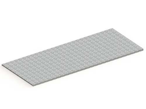 legbord van plaatstaal,v. palletstelling,BxD 2700x1100mm,vakl. 2700kg