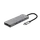 Adapter Trust Dalyx 5-in-1 USB-C-adapter met meerdere poorten grijs