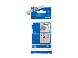 Brother TZe-R931 stoflint zwart op zilver - breedte 12 mm, lengte 4 me