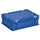 Euronorm Stapelkrat Hxlxb 130X400X300Mm 11L Met Deksel Blauw