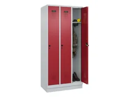 locker,HxBxD 1950x900x500mm,3vak,vak B 300mm,draaigrendel,sokkel