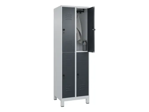 dubbeldekse locker,HxBxD 1950x600x500mm,2x2vak.,vak B 300mm