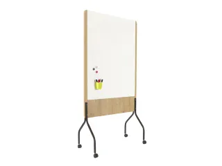 Whiteboard Rocada Natural 100x120cm wit mobiel 2-zijdig melamine magne - 15