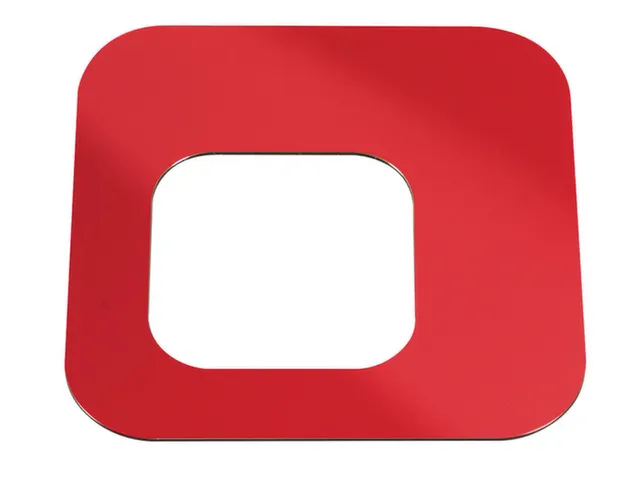 Oplegdeksel,V. Afvalbak 1X60L,Vierkant,1Opening,Staal,Rood