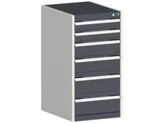 ladekast HxBxD 1000x525x650mm 6laden romp RAL7035 front RAL7016