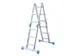 échelle pliante polyvalente,4x3 échelons,lisse L 3,55m,alu