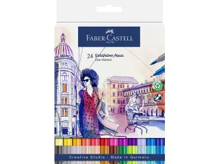 Duo aquarelmarker Goldfaber etui 18 stuks - 2