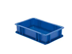 Euronorm-stapelbak 2.7l 75x300x200mm Wanden/bodem Gesloten Blauw