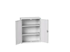 wandkast 1000x800x350mm 2xStalen bodem sokkel Ral 7035 front Ral 7035