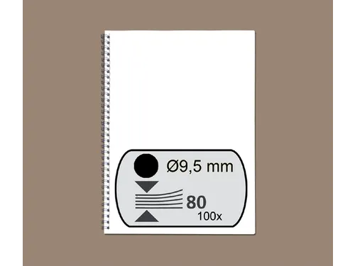 Draadrug GBC 9.5mm 34-rings A4 zwart 100stuks
