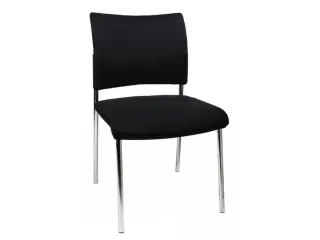 Bezoekersstoel Stof Zwart Zitting 430x480x450mm - 2