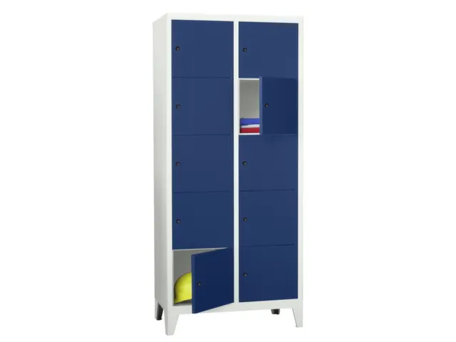 armoire multicases,HxlxP 1850x800x500mm,RAL7035,face avant RAL5010