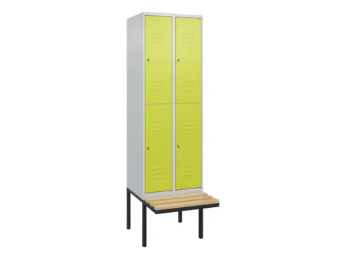 Dubbeldekse dekenkist,HxBxD 2120x600x815mm,2x2vak.,vak B 300mm