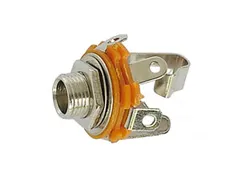 Vrouwelijke 6.35mm Stereo Jack - Open Circuit - Chassismontage