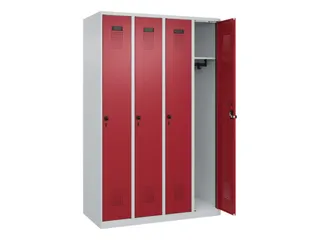 locker,HxBxD 1850x1200x500mm,4vak,vak B 300mm,draaigrendel - 2