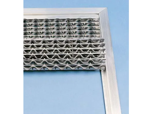 schoonloopmat,v. binnen/buiten,LxB 785x1585mm,zwart/zilverkleurig