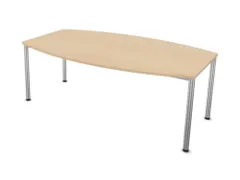 vergadertafel,HxBxD 740x2000x1200mm,vatvormig,NE-esdoorn