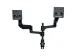 Dubbele Monitorarm R-Go-Tools Caparo 4 gasveer 2 beeldschermen Zwart