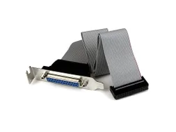 Low-Profile 40cm parallelle poort verloopkabel met bracket DB25(F)-IDC