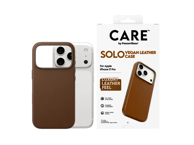 PanzerGlass CARE Solo Case Brown iPhone 17 Pro Bescherming