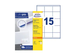 Etiket Avery Zweckform 3669-200 70x50.8mm wit 3000stuks - 1