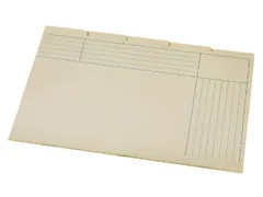 Sorteermap Atlanta folio 5 vakken 180gr geel