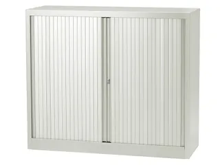 Roldeurkast Incl. 2 Legborden Lichtgrijs 103x100x43 - 1