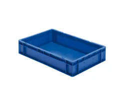 Euronorm-stapelbak 22l 120x600x400mm Wanden/bodem Gesloten Blauw