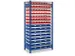bac à bec,rayonnage départ,HxlxP 2000x1006x400mm,88bacs
