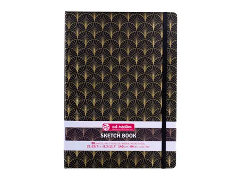 Schetsboek Talens Art Creation 80 witte vellen 140gr 210x297mm art dec