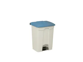 pedaalemmer,1x70l,HxBxD 673x495x412mm,romp PP wit,deksel PP blauw - 1