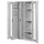 verticale kast,HxBxD 1950x1000x600mm,vensterdeur,RAL5010