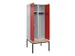 locker met bank,voor scheiding van kleding,HxBxD 2120x800x815mm,2vak