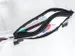 Trousse Foldersys A6 PVC transparent avec fermeture éclair noire 2 co