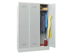 locker,RAL 7035,HxBxD 1850x1200x500mm,3vak,vak B 400mm,cil.-slot