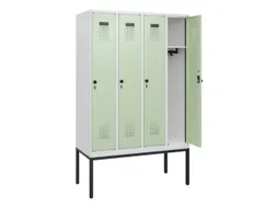 schoollocker,HxBxD 1950x1200x500mm,4vak,vak B 300mm,draaigrendel