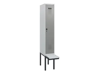 locker met bank,HxBxD 1950x300x815mm,1vak,vak B 300mm,draaigrendel - 2