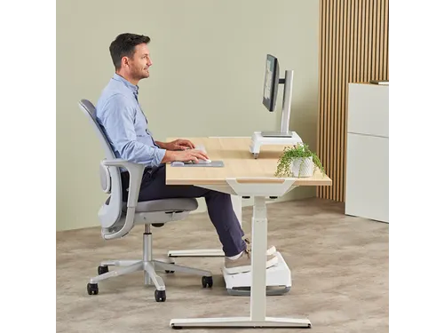 Muismat met polssteun Fellowes Breyta XL grijs 21x28cm